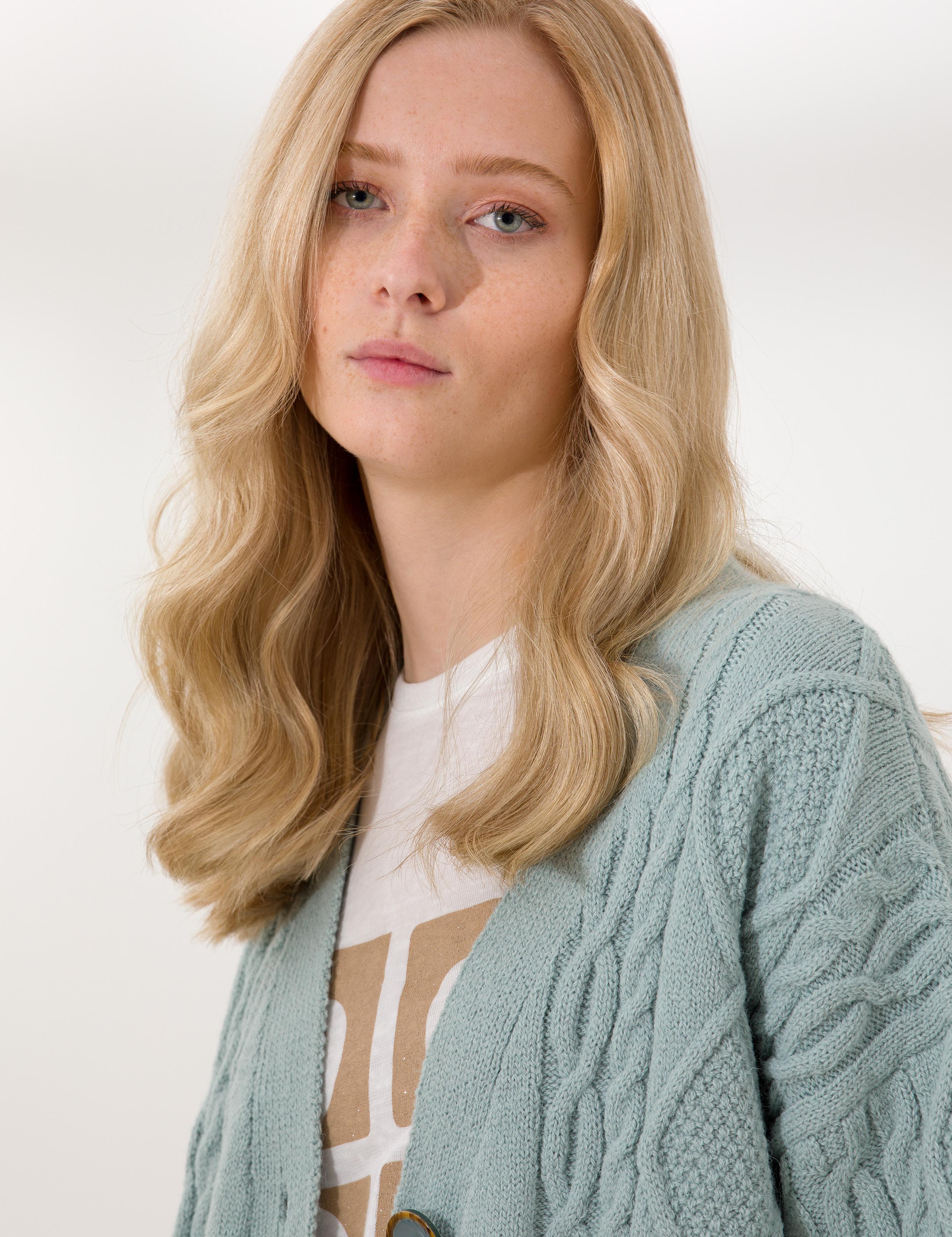 Mint Comfort Fit Triko Hırka