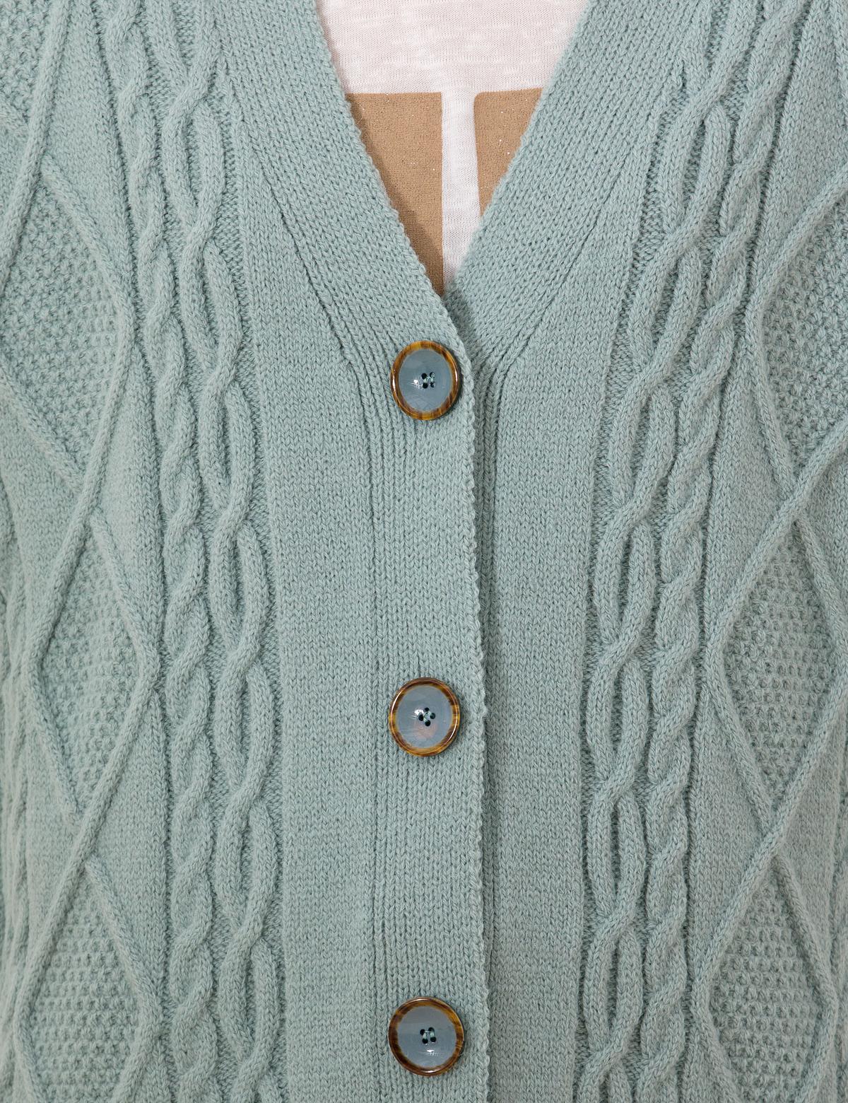 Mint Comfort Fit Triko Hırka - 50260103014