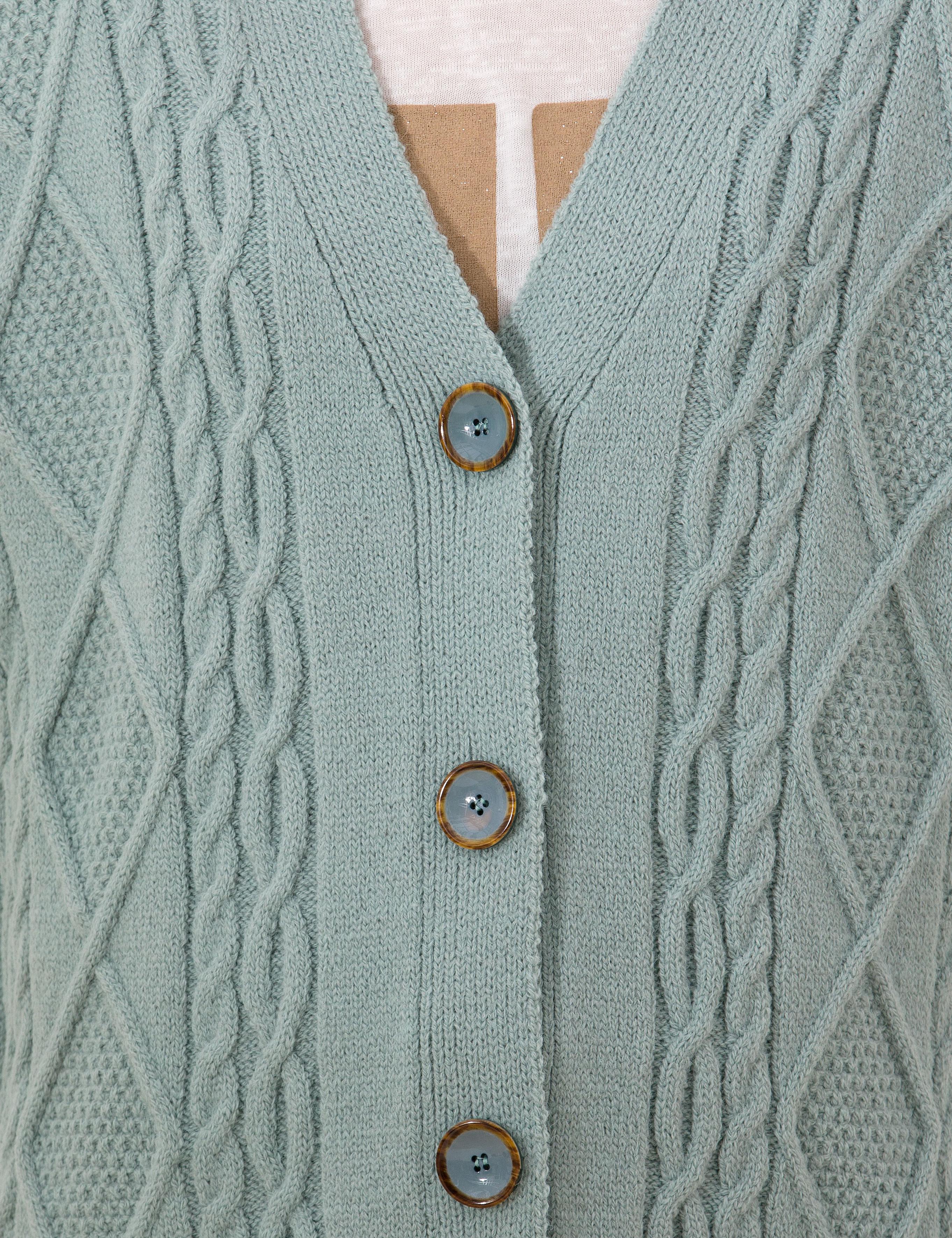 Mint Comfort Fit Triko Hırka