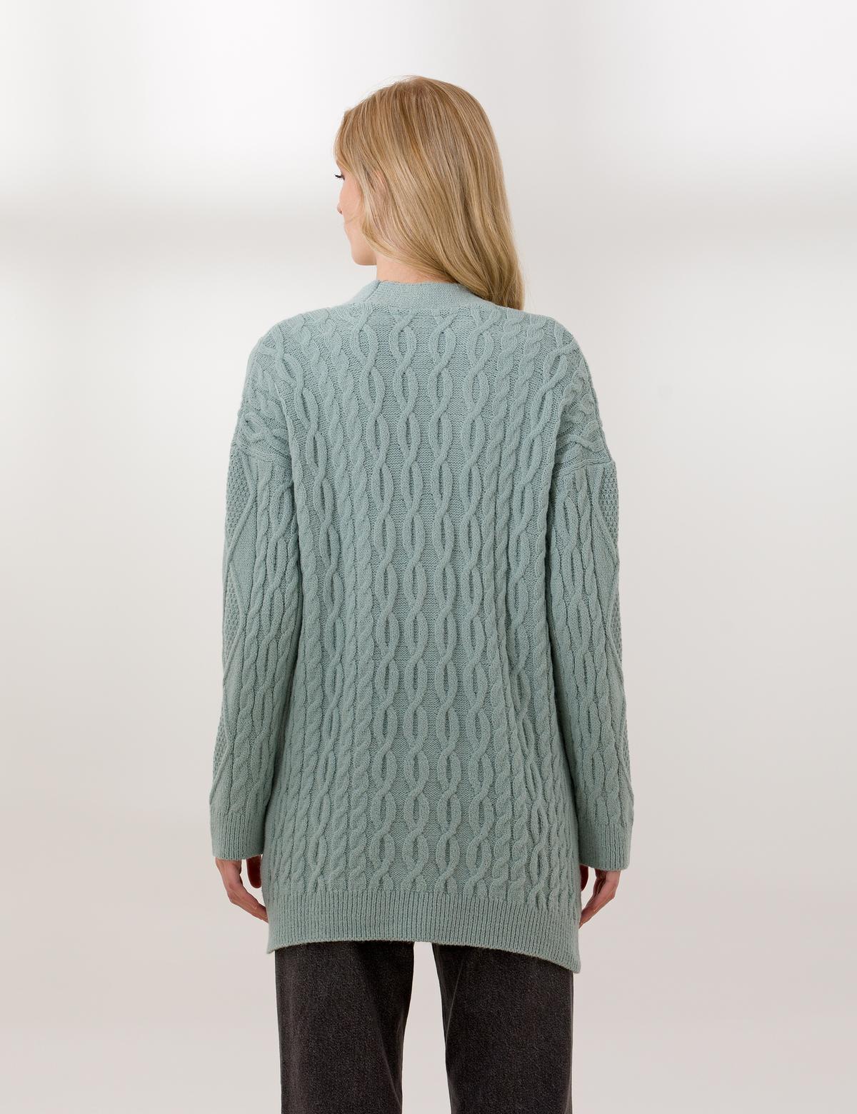 Mint Comfort Fit Triko Hırka - 50260103014