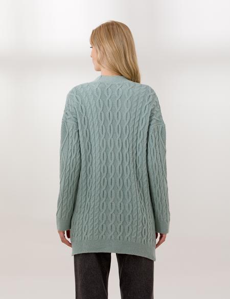 Mint Comfort Fit Triko Hırka - 50260103014