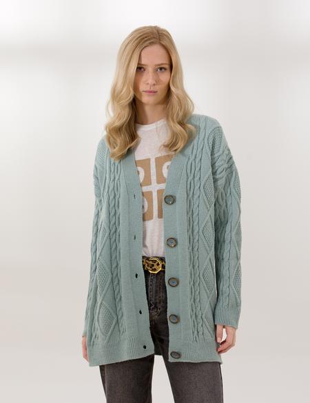 Mint Comfort Fit Triko Hırka - 50260103014