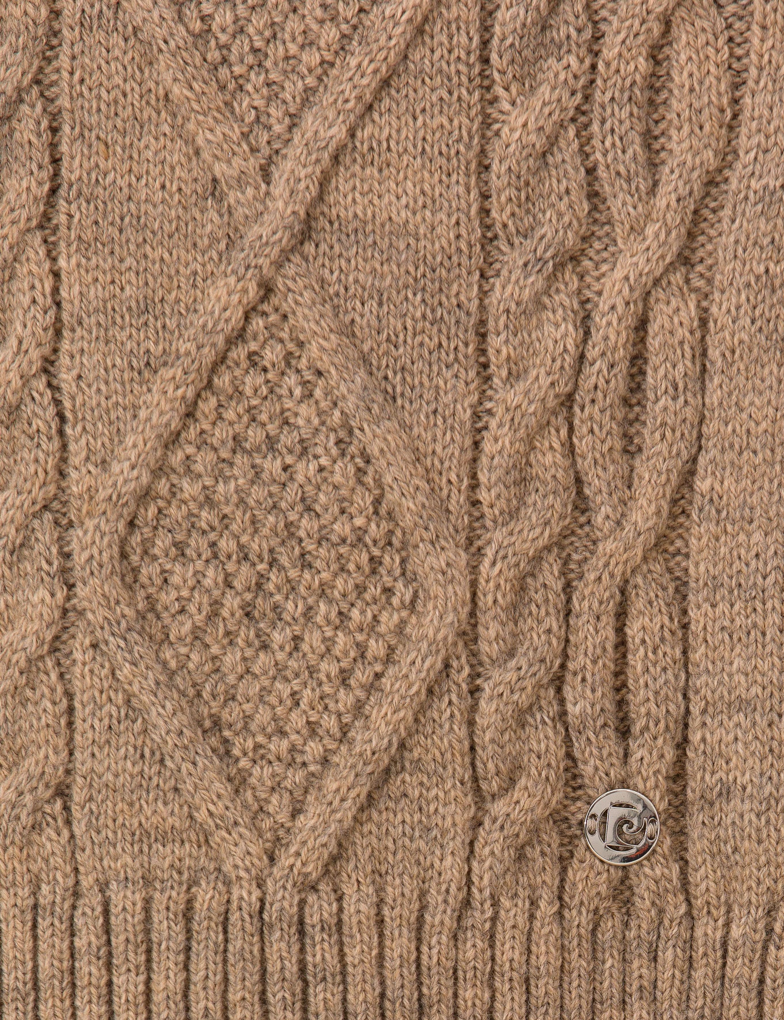 Vizon Crop Top Balıkçı Yaka Kazak