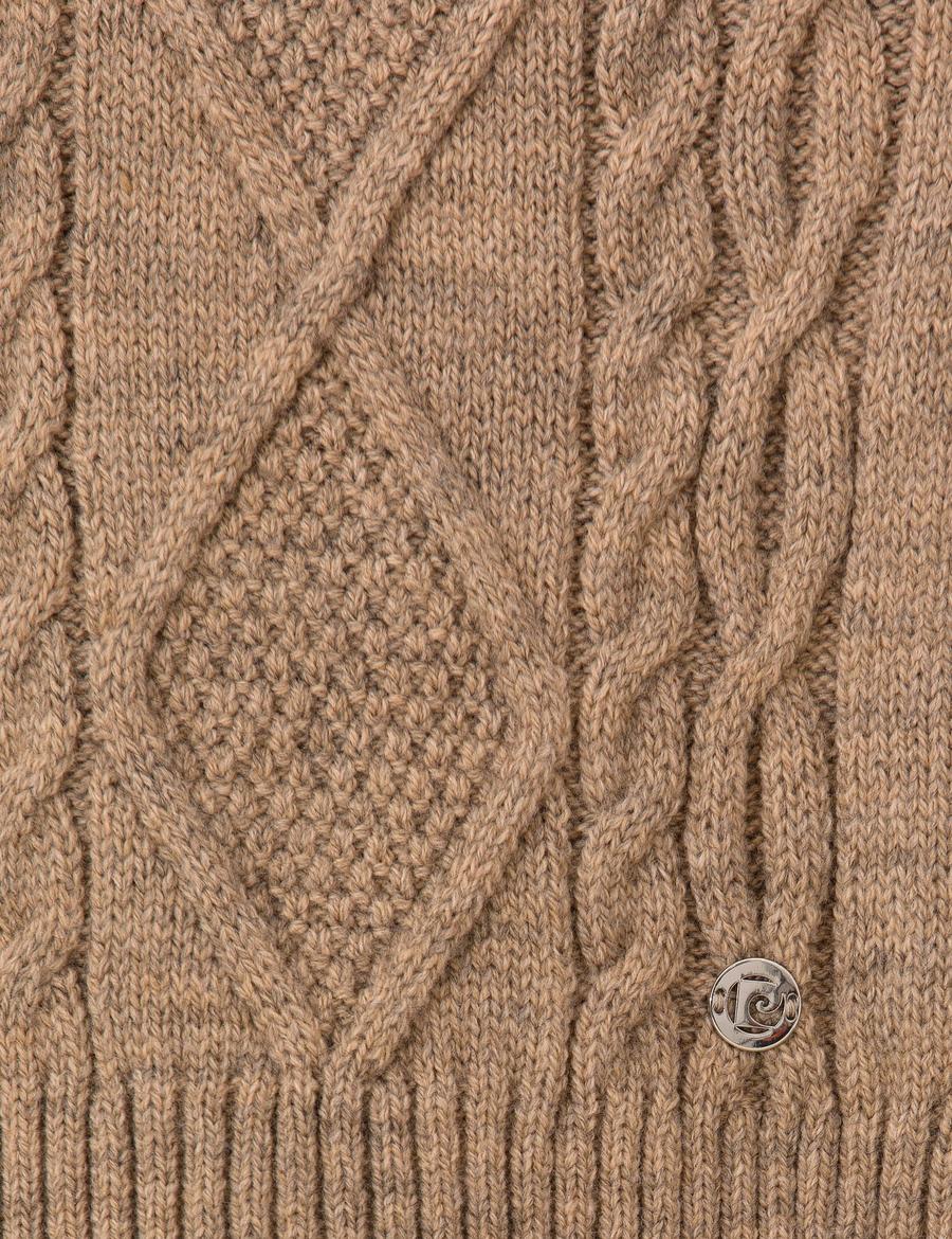 Vizon Crop Top Balıkçı Yaka Kazak