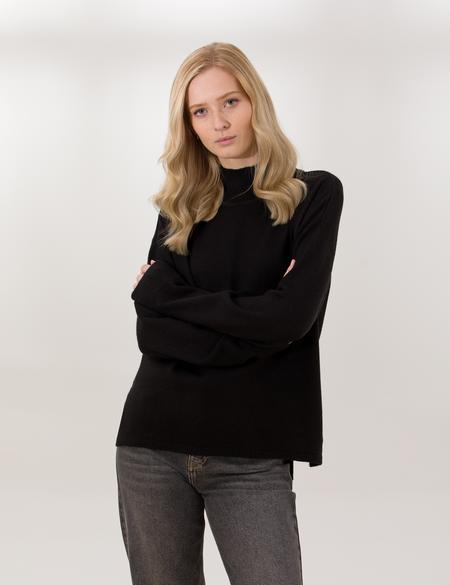 Siyah Comfort Fit Basic Balıkçı Yaka Kazak - 50260244003