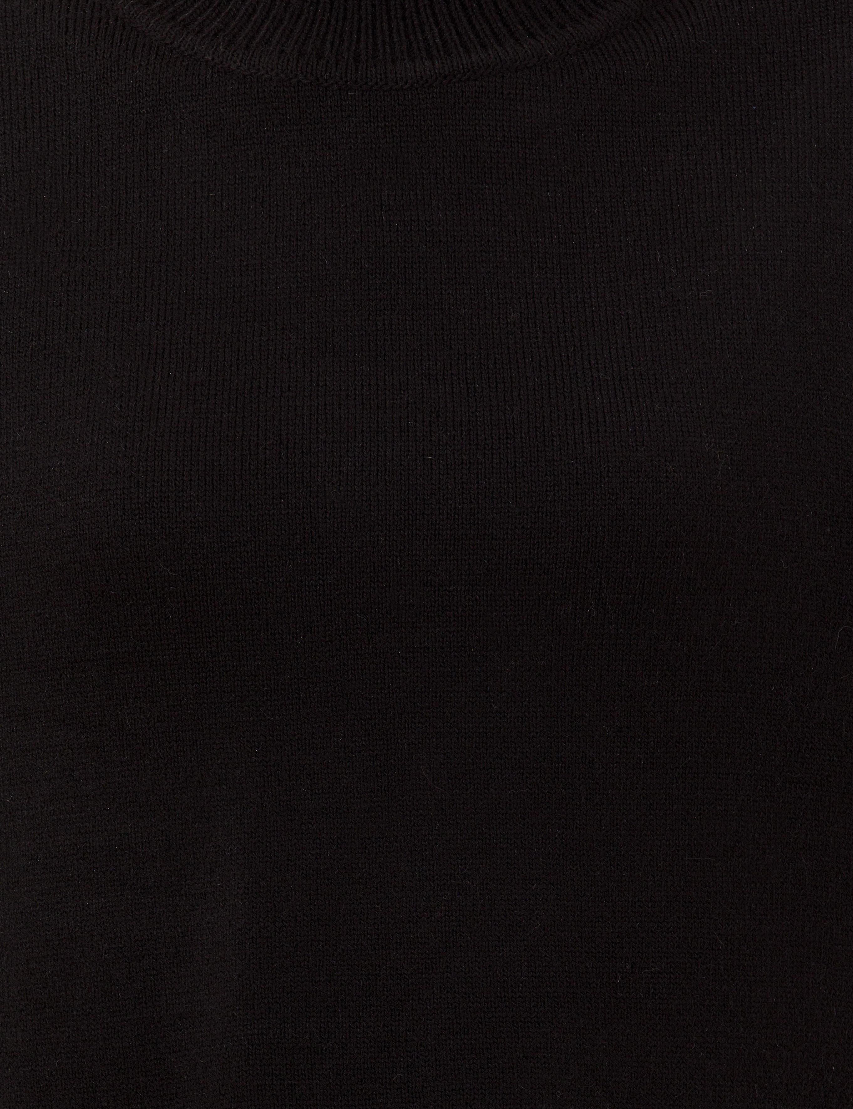 Siyah Comfort Fit Basic Balıkçı Yaka Kazak