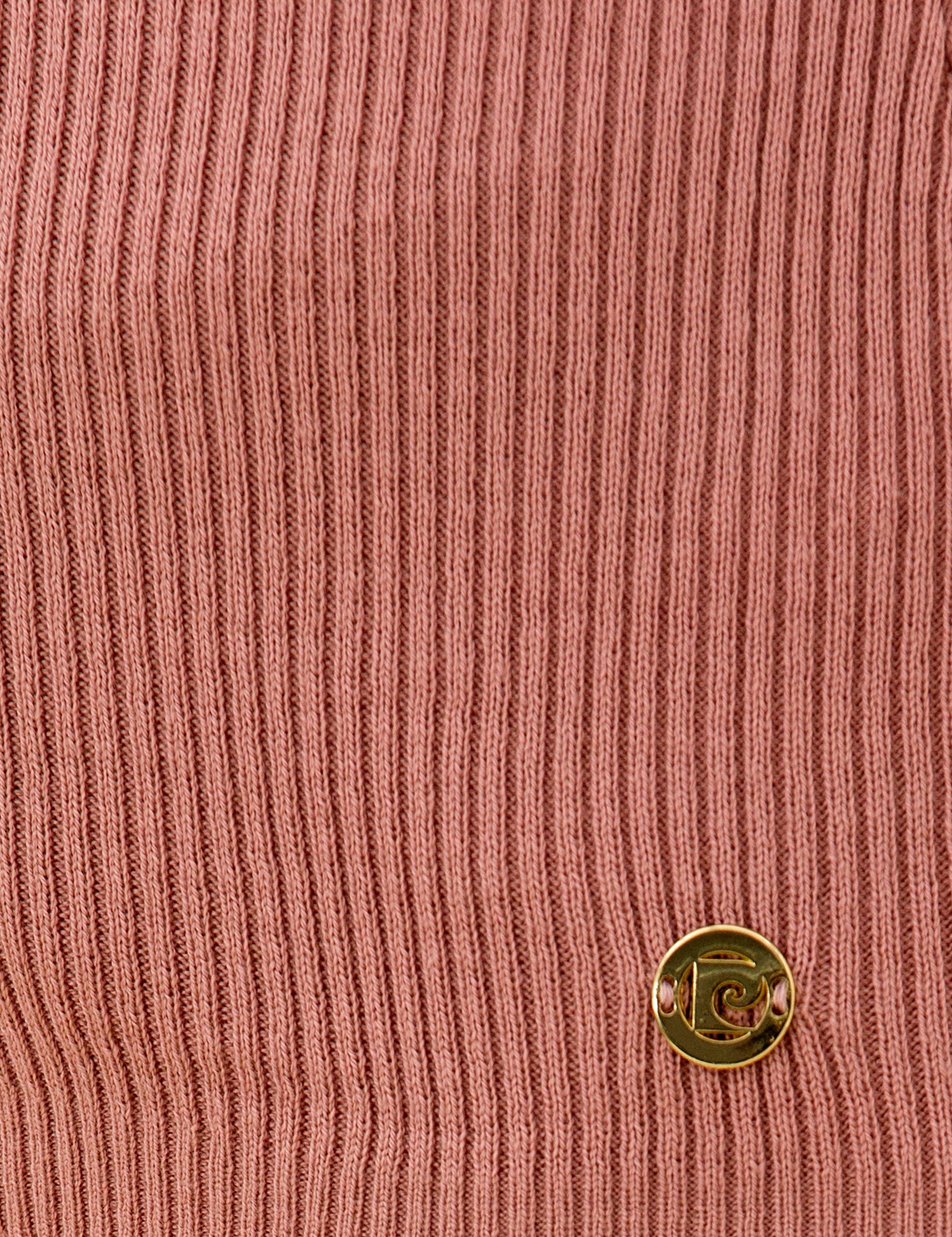 Pudra Slim Fit V Yaka Basic Kazak