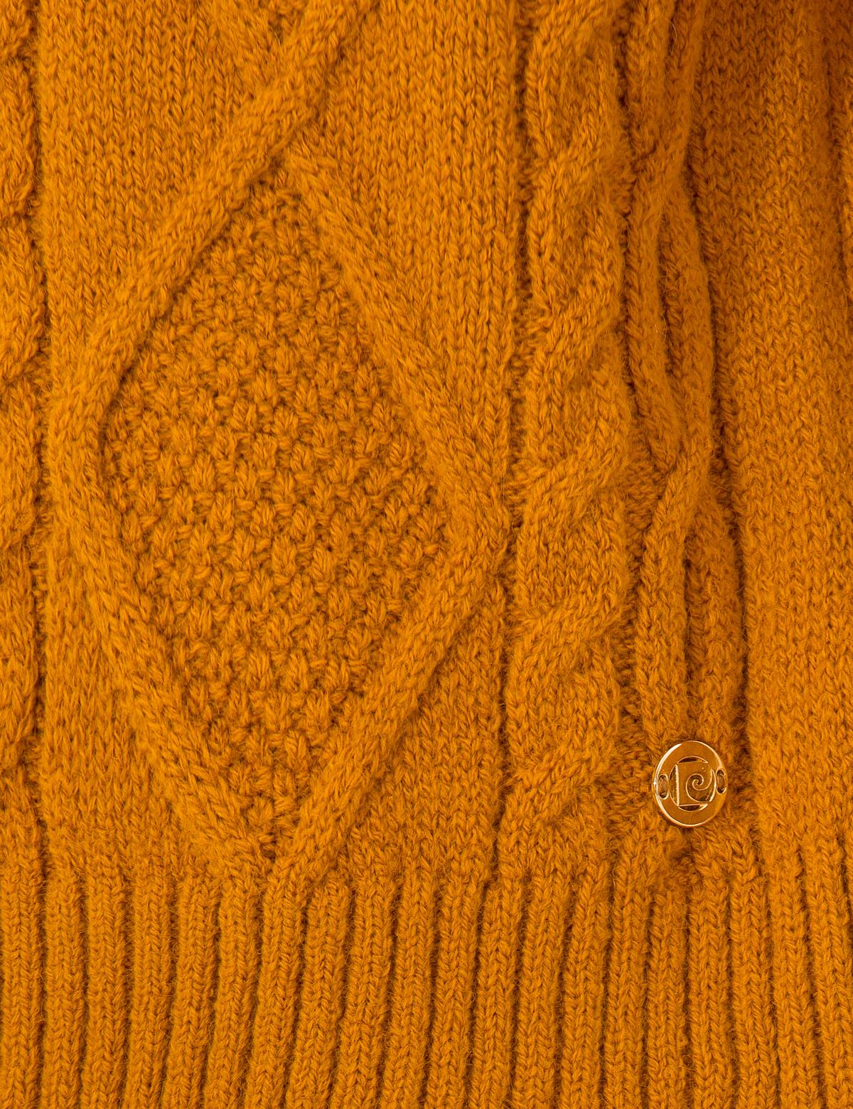 Hardal Crop Top Balıkçı Yaka Kazak - 50259955028