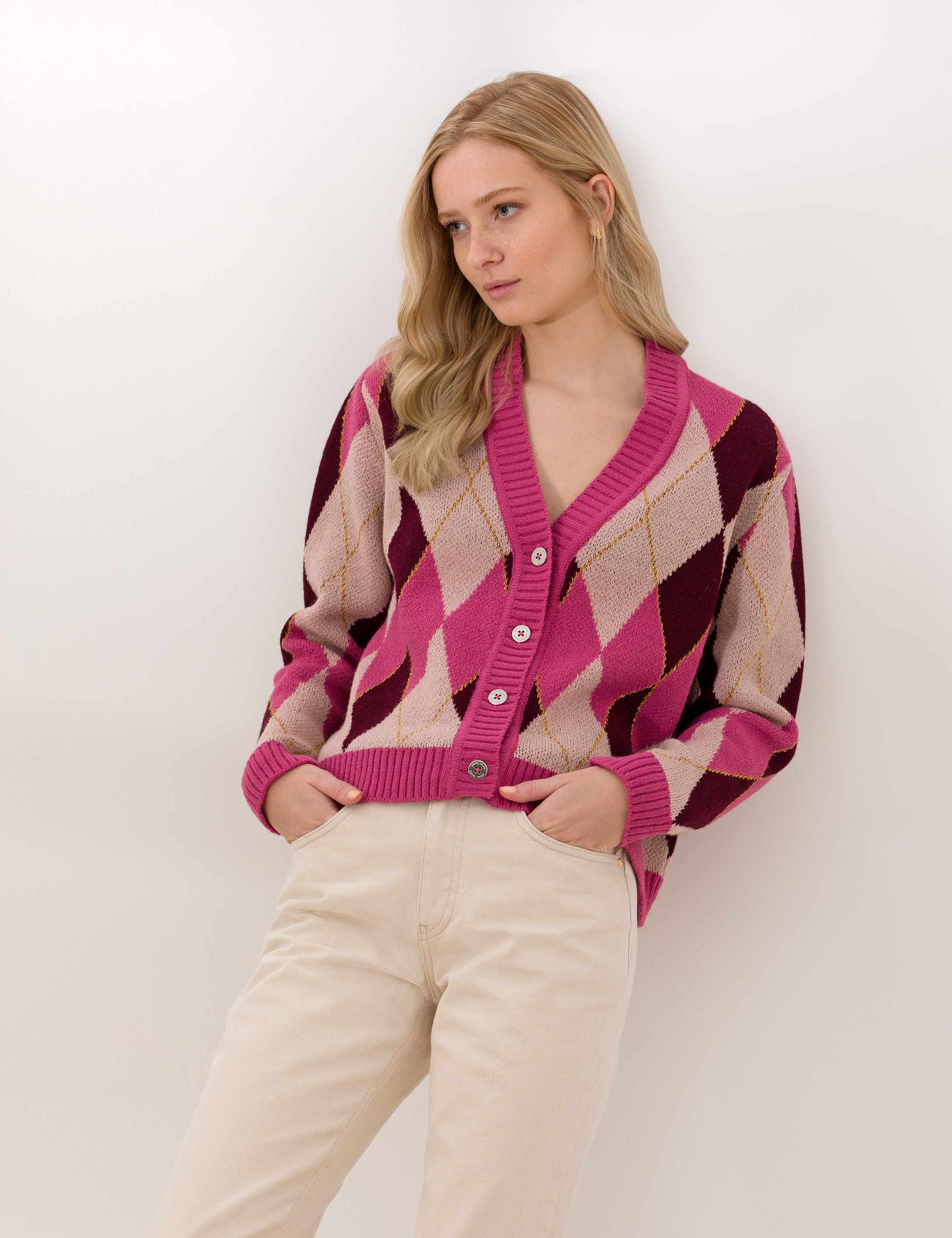Menekşe Regular Fit Triko Hırka - Image 2
