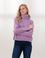 Lila Crop Top Balıkçı Yaka Kazak