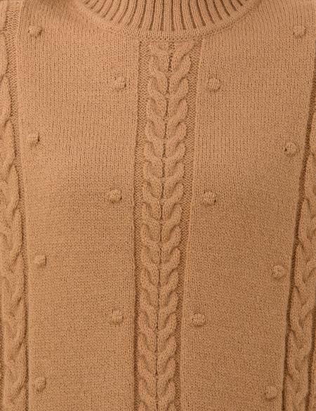 Camel Comfort Fit Yarım Balıkçı Yaka Kazak - 50257263013