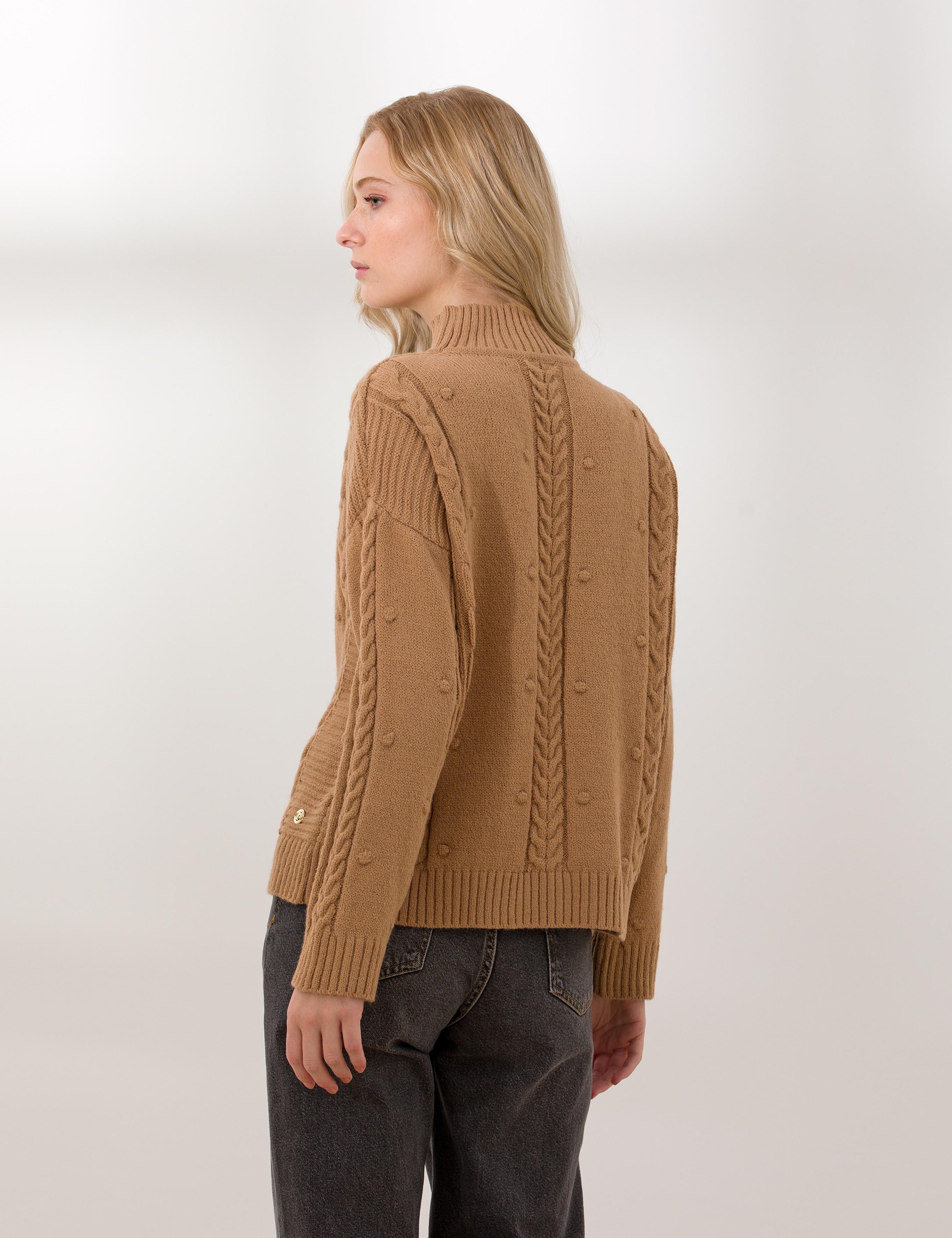 Camel Comfort Fit Yarım Balıkçı Yaka Kazak