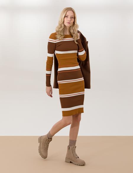 Çok Renkli Ex. Slim Fit Triko Elbise - 50261679003