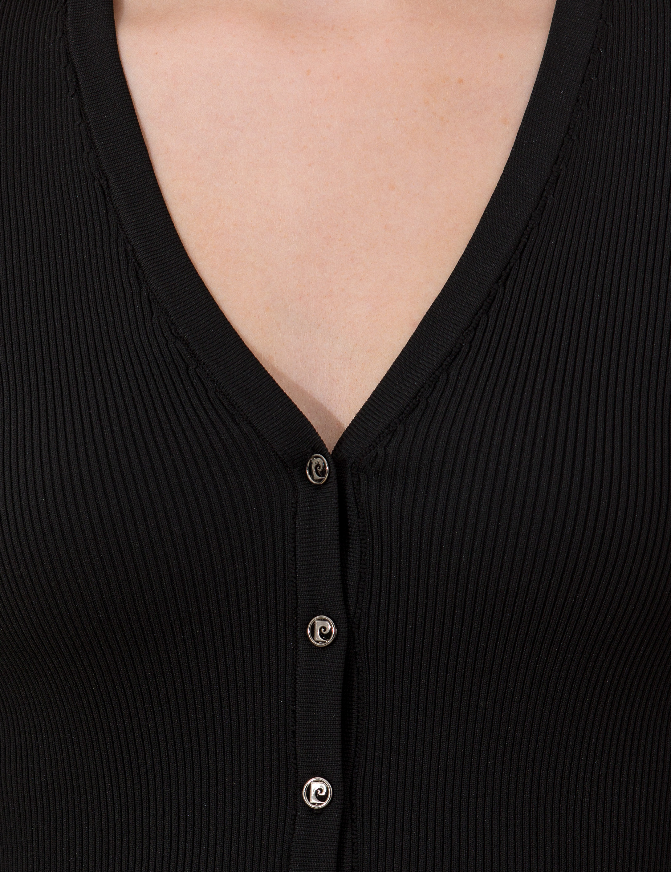 Pierre Cardin Siyah Extra Slim Fit Hırka görsel 6