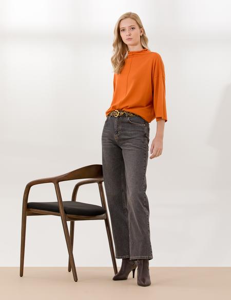 Turuncu Comfort Fit Basic Kazak - 50259910008