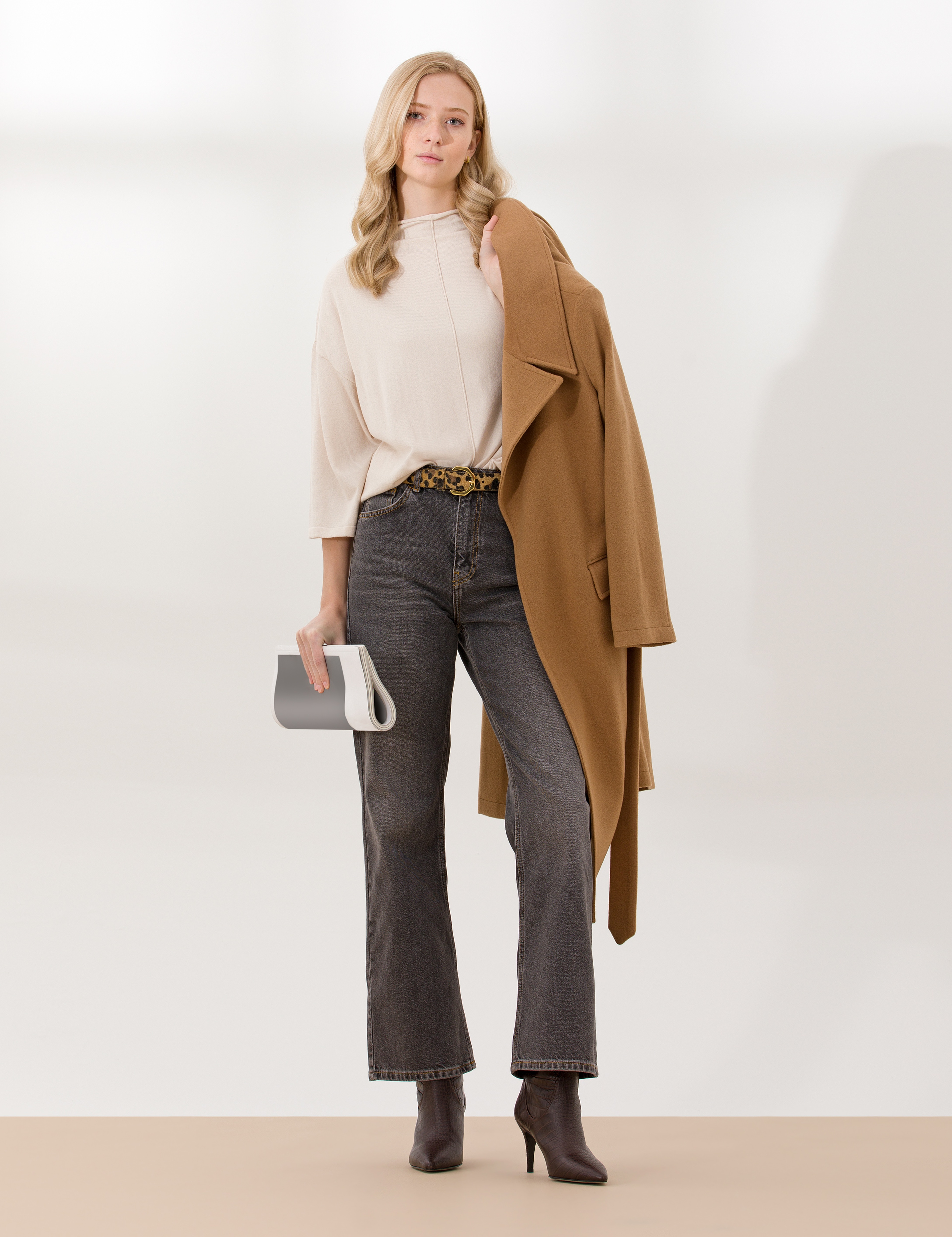 Krem Comfort Fit Basic Kazak - Image 4