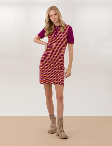 Gül Kurusu Slim Fit Triko Elbise - 50253432018