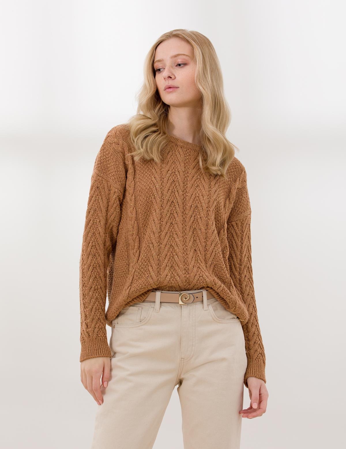 Camel Comfort Fit Bisiklet Yaka Kazak - 50253283003