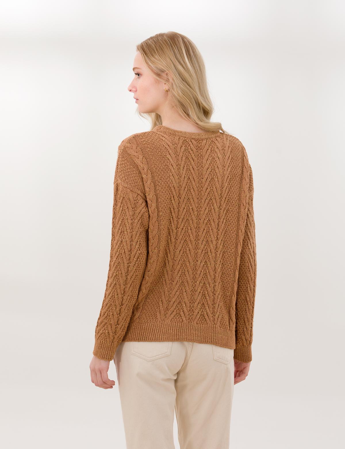 Camel Comfort Fit Bisiklet Yaka Kazak - 50253283003