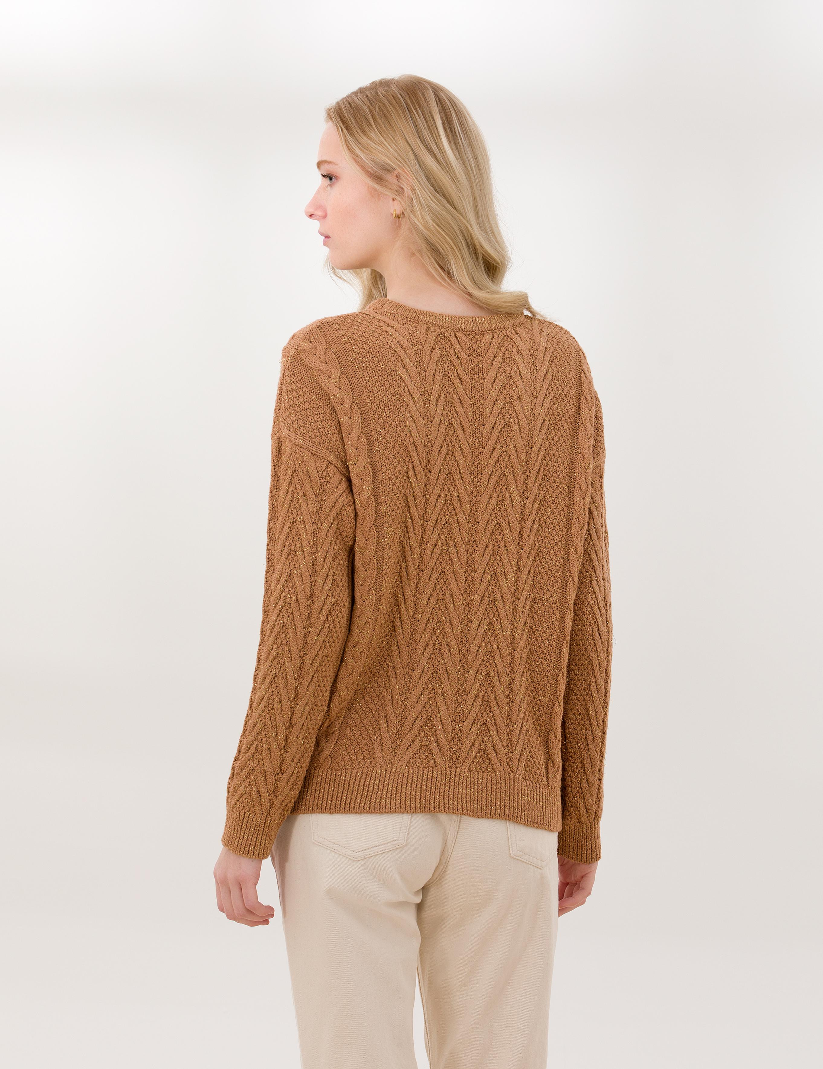 Camel Comfort Fit Bisiklet Yaka Kazak