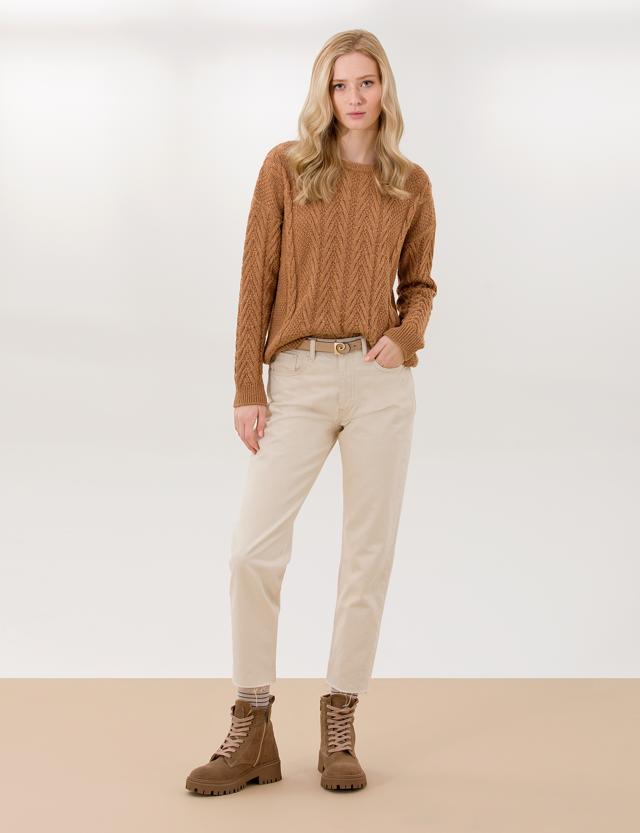 Camel Comfort Fit Bisiklet Yaka Kazak - Image 4
