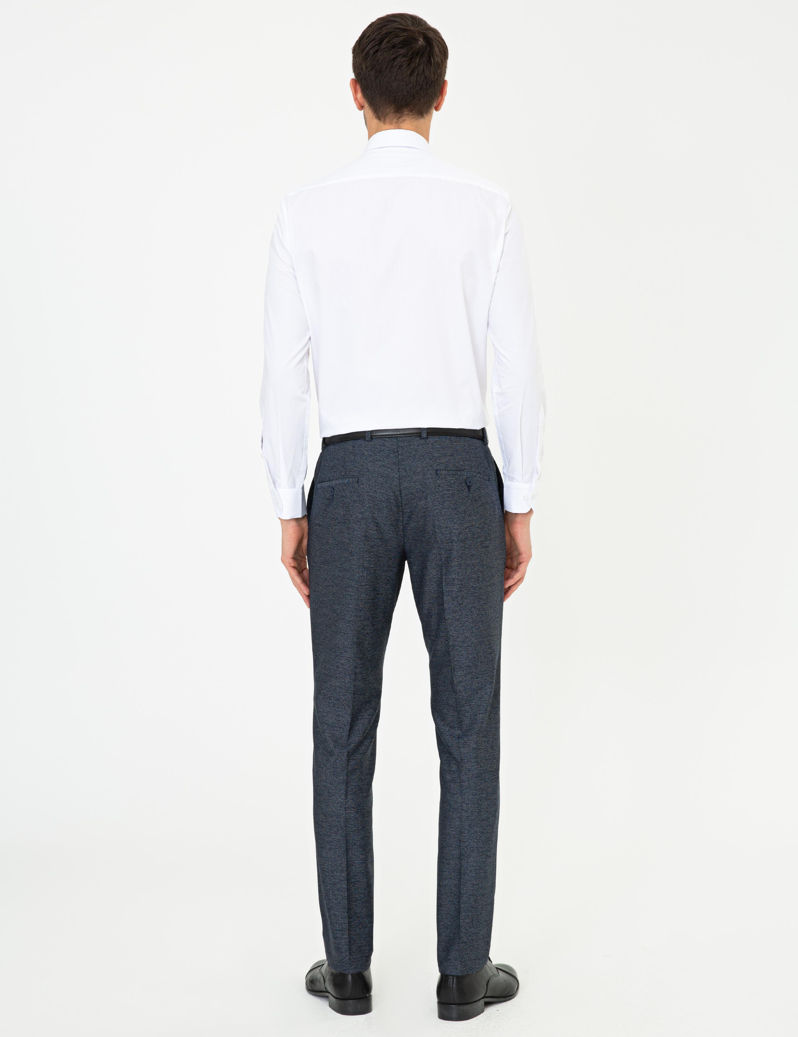 Lacivert Slim Fit Kumaş Pantolon