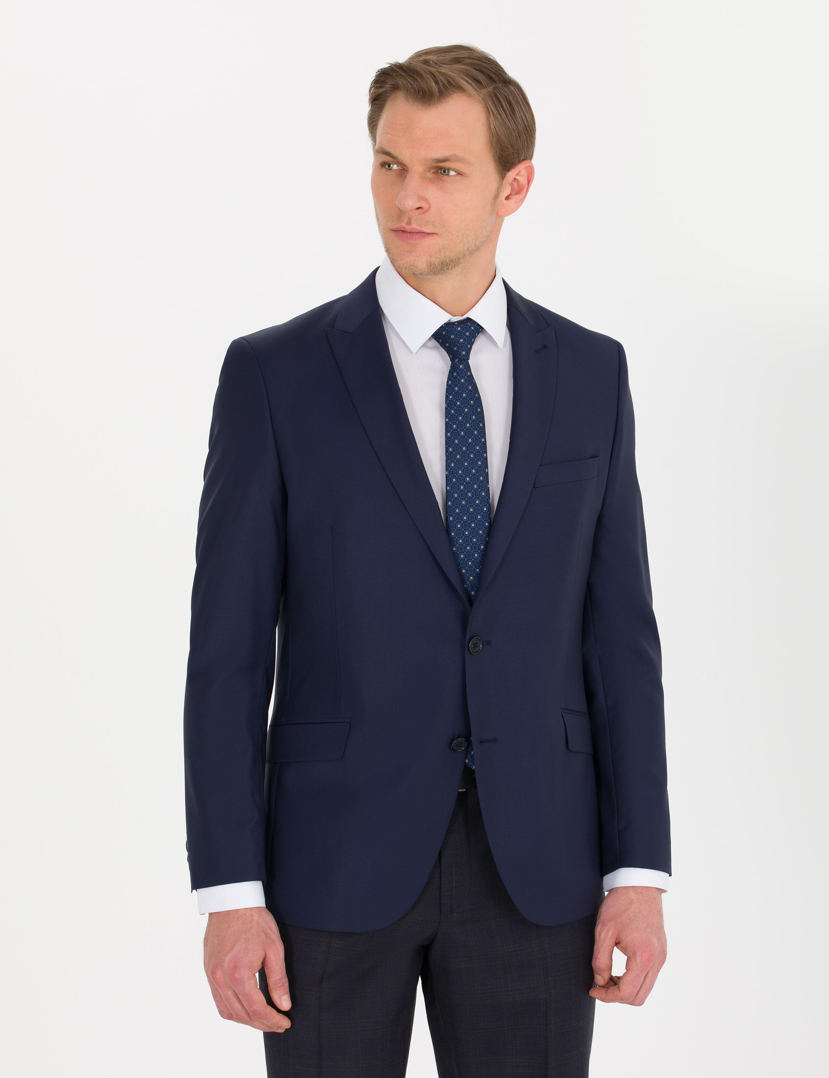 Lacivert Ex. Slim Fit Ceket