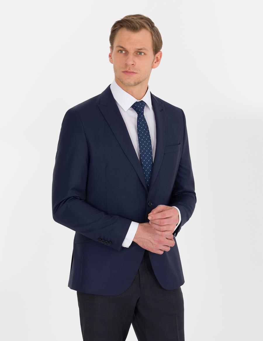 Lacivert Ex. Slim Fit Ceket