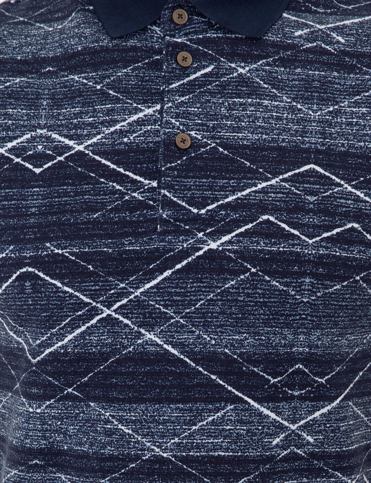 Lacivert Slim Fit Gömlek Yaka Tişört - 50232446077