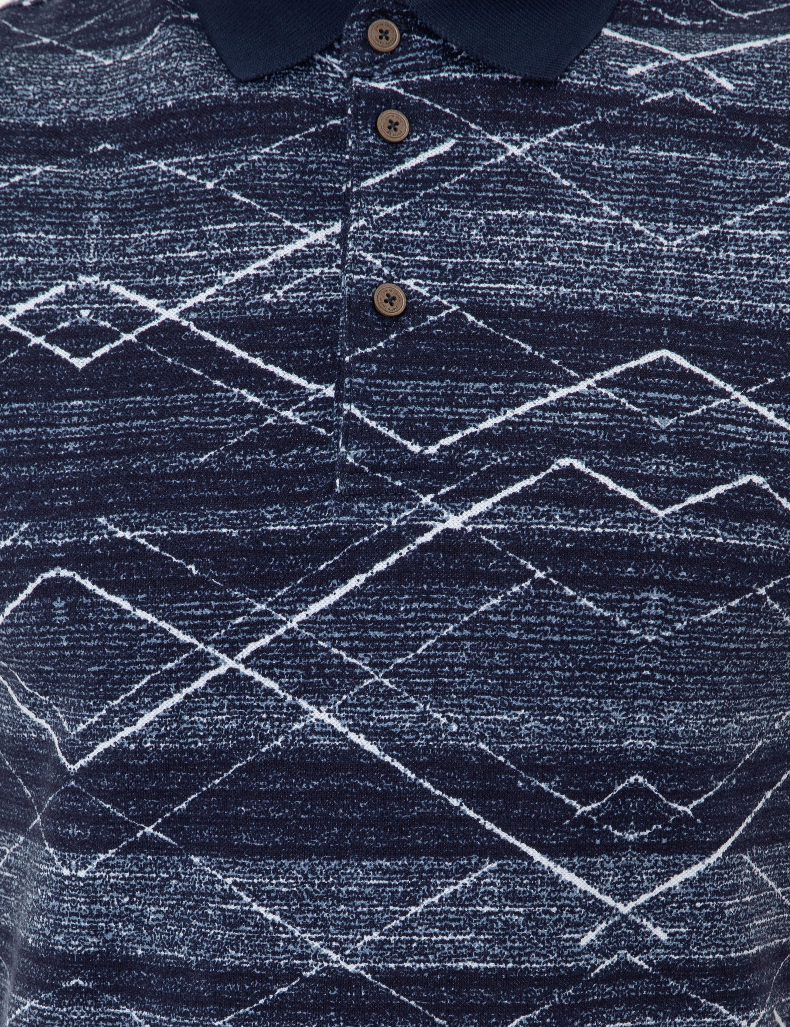 Lacivert Slim Fit Gömlek Yaka Tişört