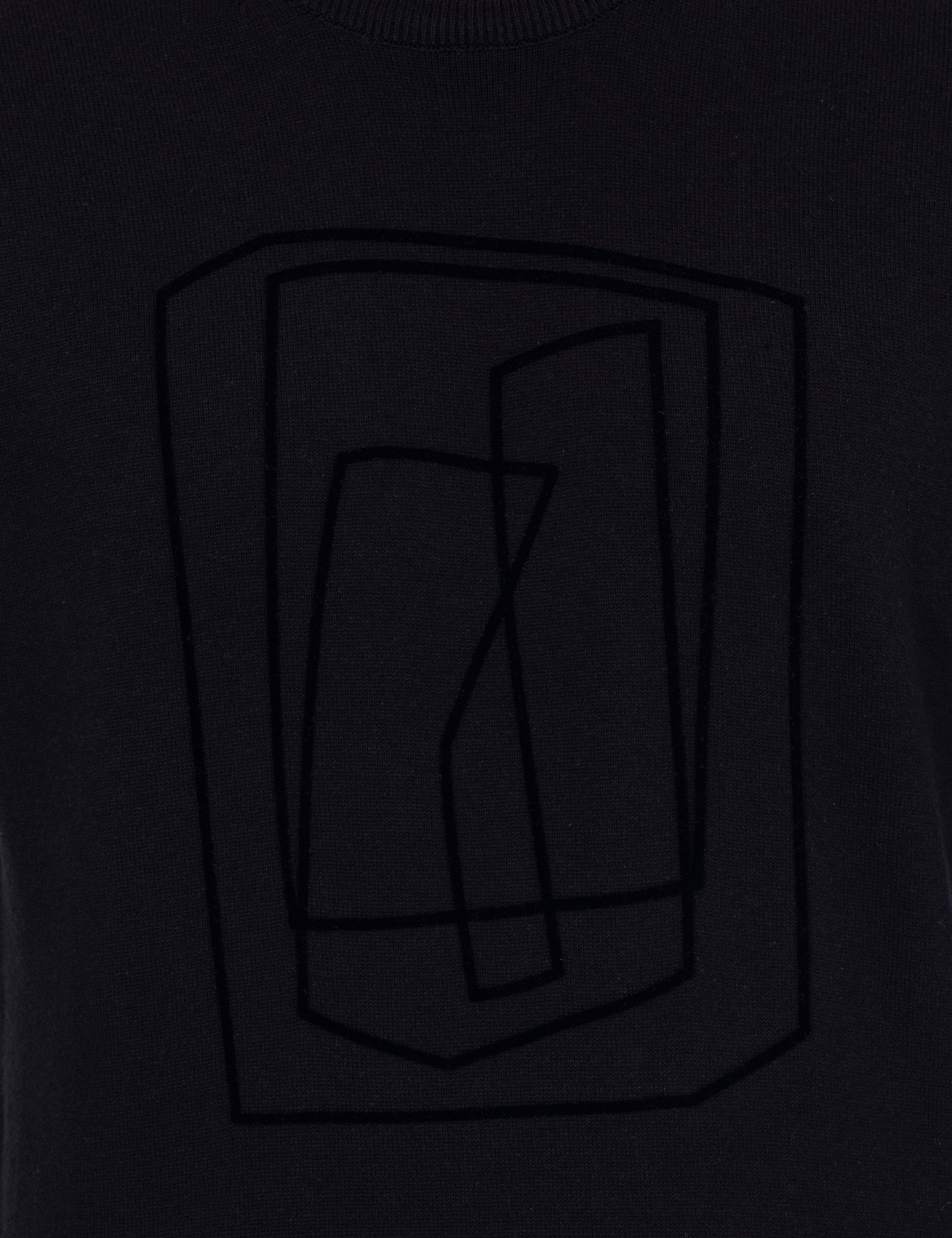 Lacivert Slim Fit Bisiklet Yaka Triko Kazak - Image 6