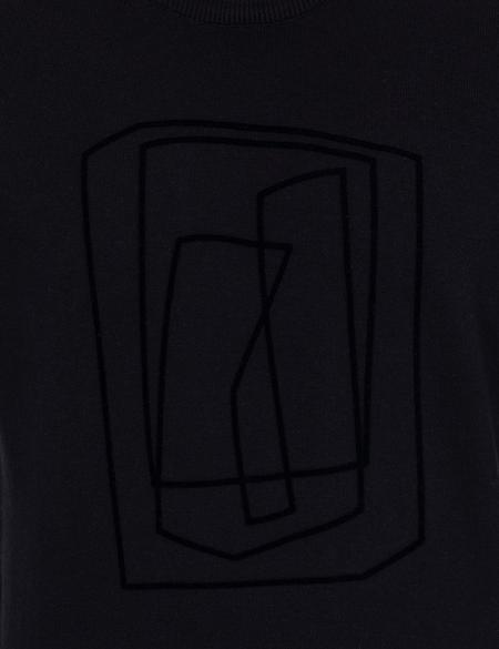 Lacivert Slim Fit Bisiklet Yaka Triko Kazak - 50240607034