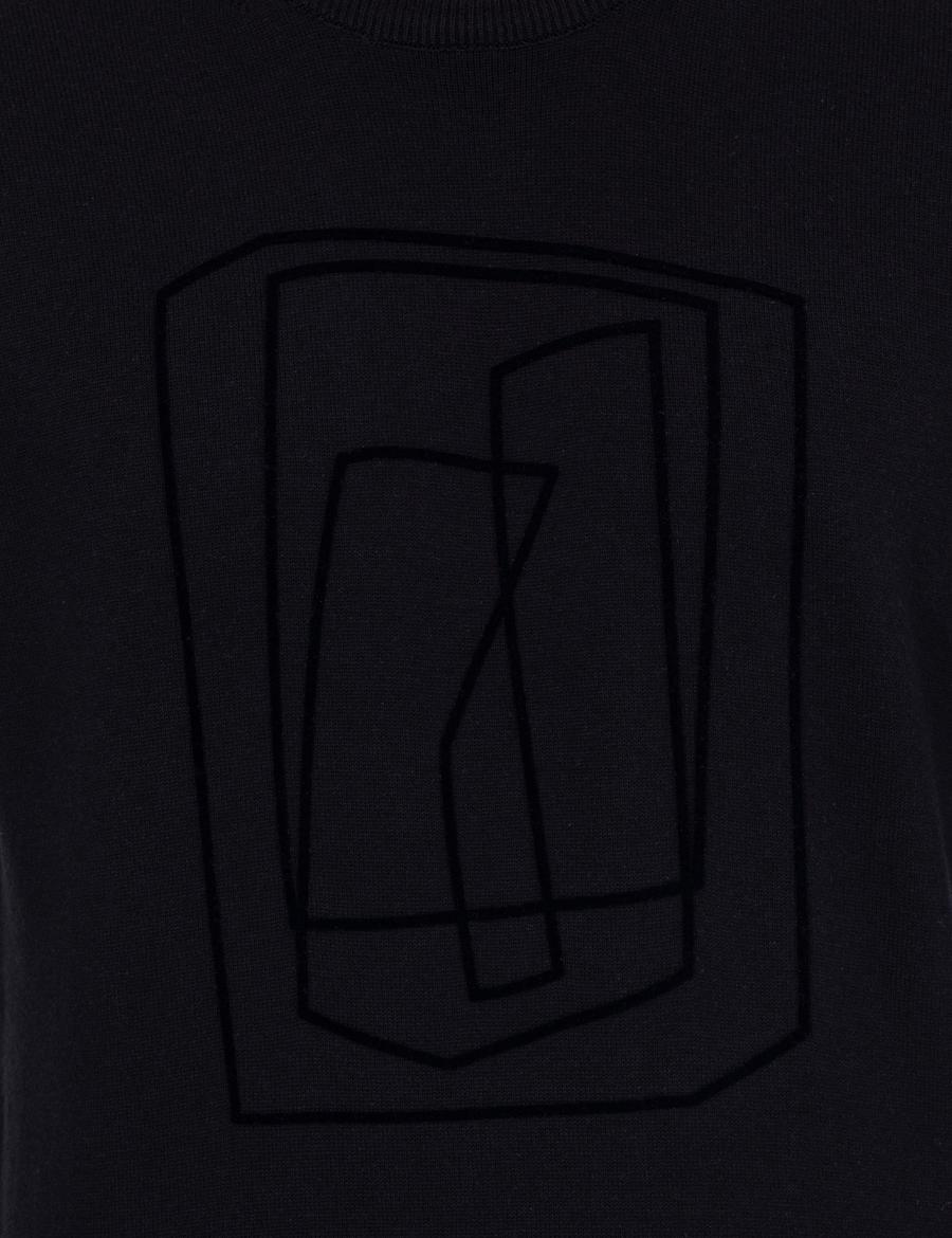 Lacivert Slim Fit Bisiklet Yaka Triko Kazak