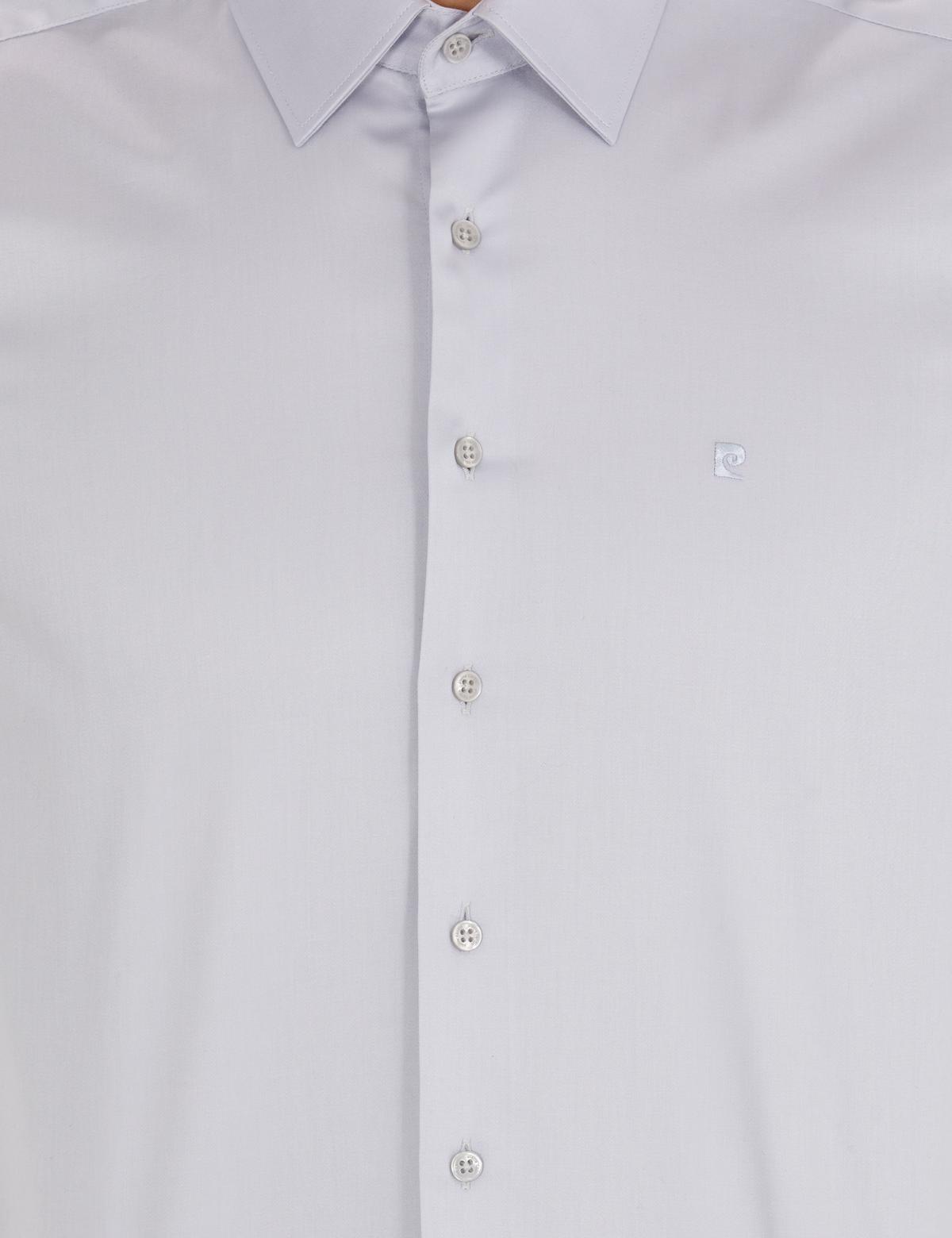 Gri Slim Fit Uzun Kollu Klasik Gömlek - 50256437025