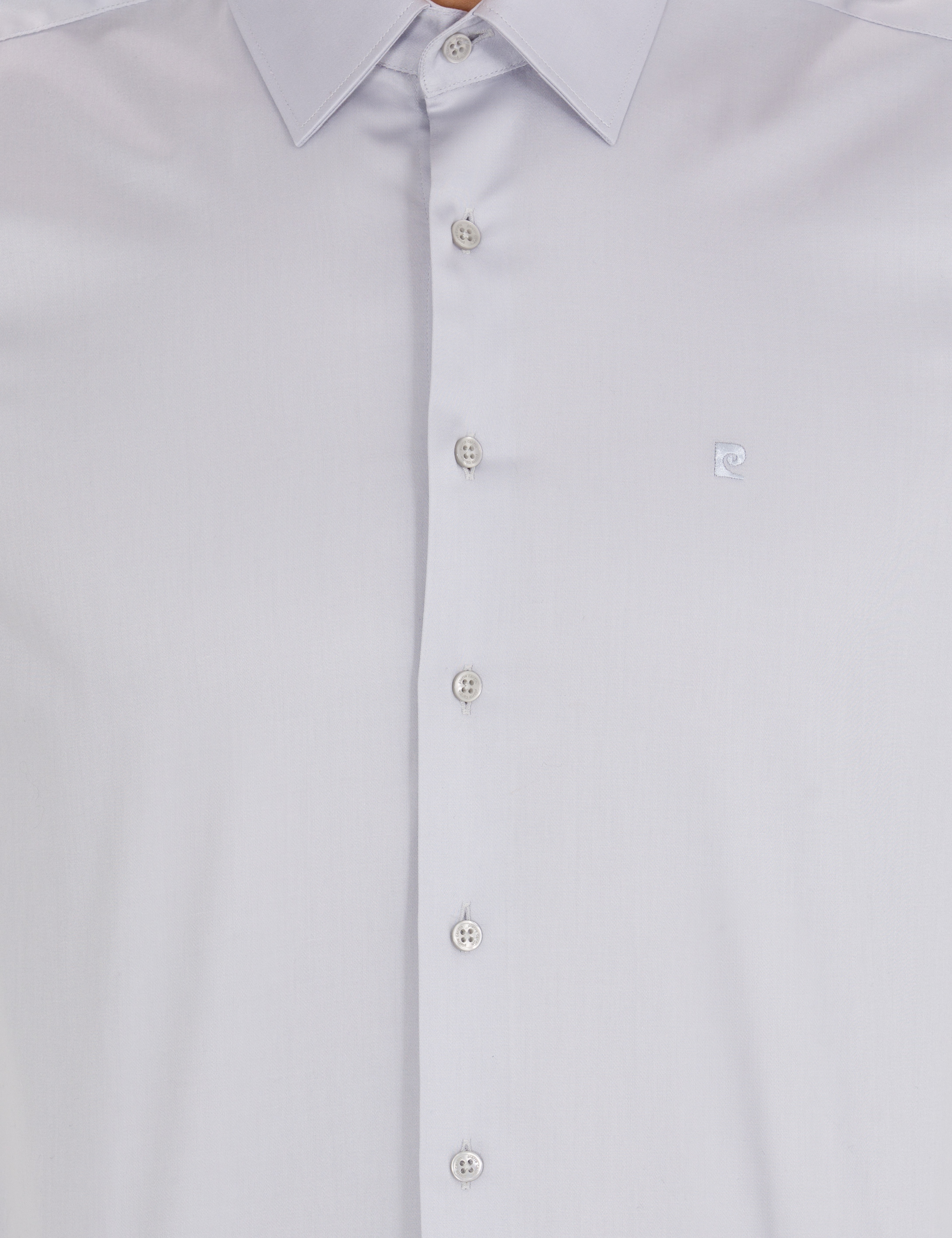 Gri Slim Fit Uzun Kollu Klasik Gömlek