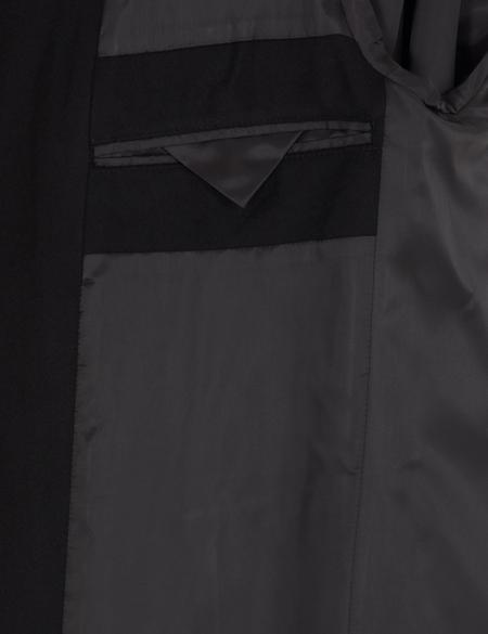 Siyah Slim Fit Kaşe Kaban - 50257391004