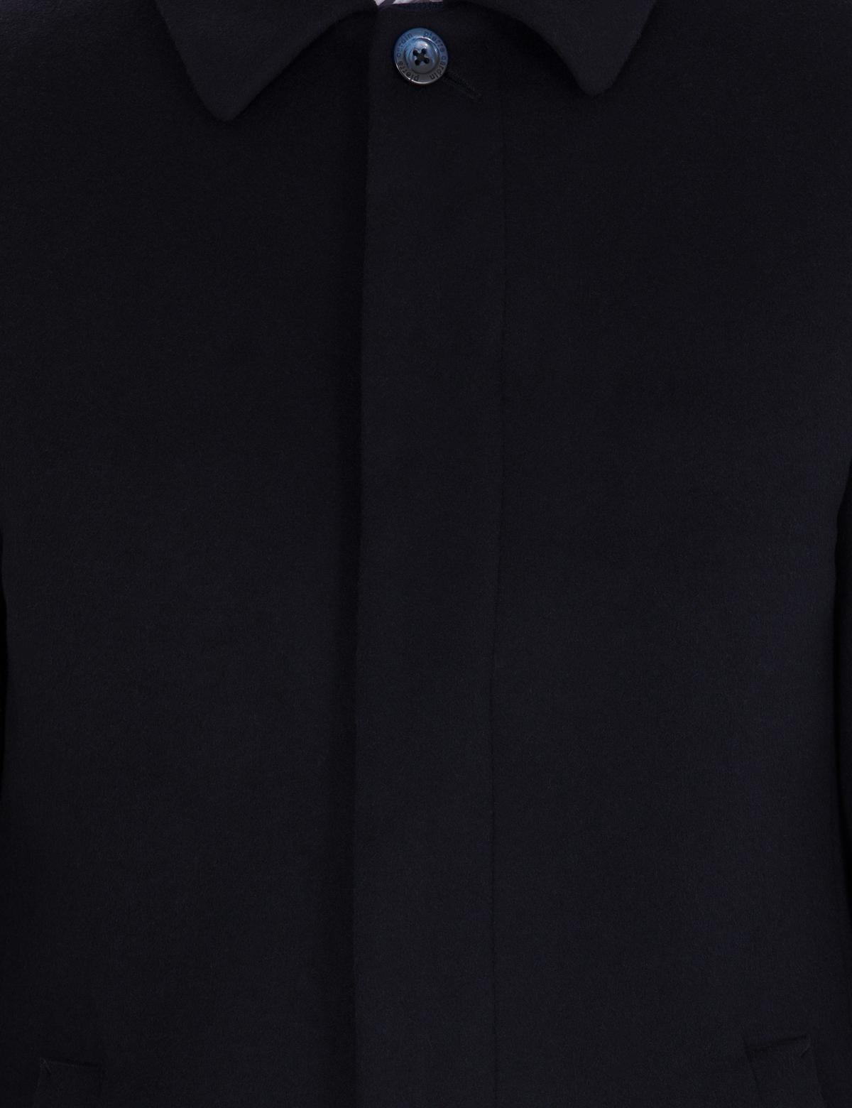 Lacivert Slim Fit Kaşe Kaban - 50257391012