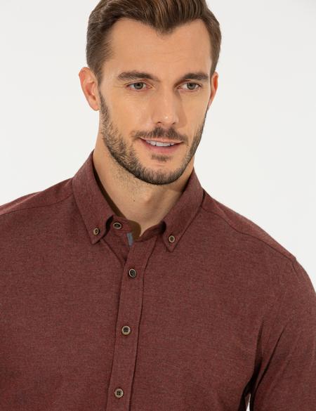 Kiremit Regular Fit Uzun Kollu Gömlek - 50259512104