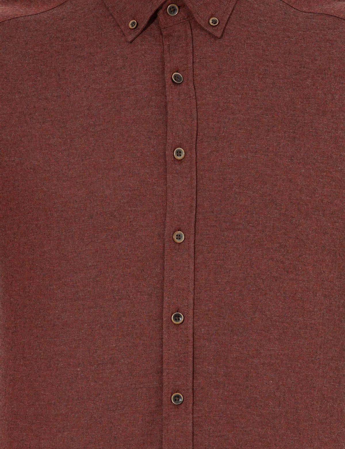 Kiremit Regular Fit Uzun Kollu Gömlek - 50259512104