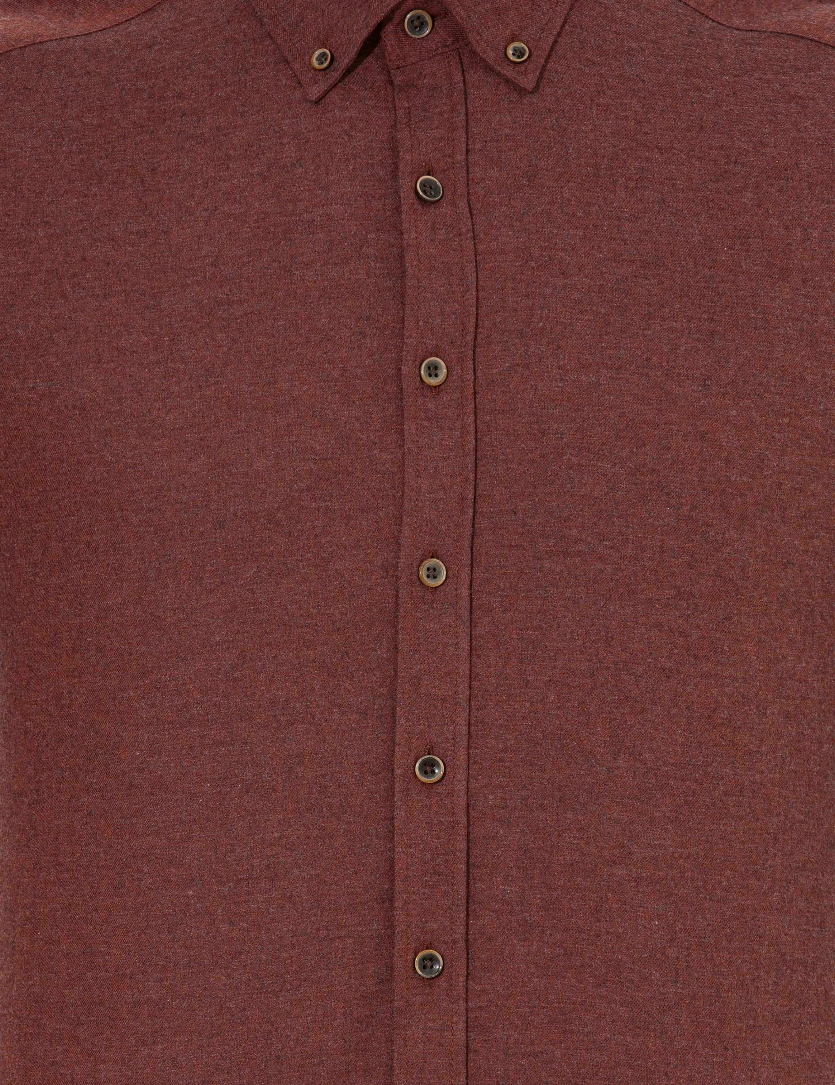 Kiremit Regular Fit Uzun Kollu Gömlek