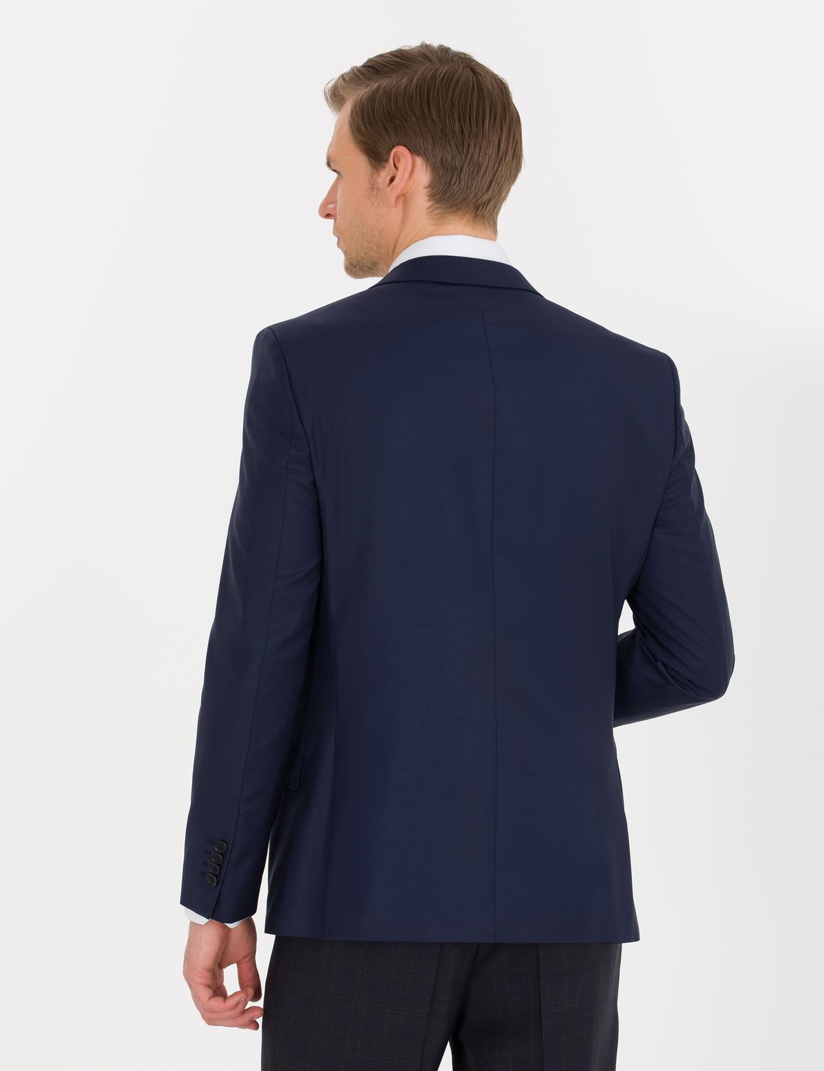 Lacivert Ex. Slim Fit Ceket - 50195246044