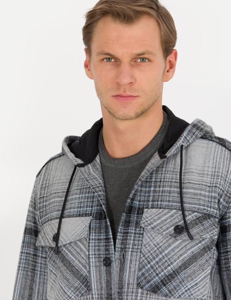 Gri Comfort Fit Uzun Kollu Gömlek - 50259525009