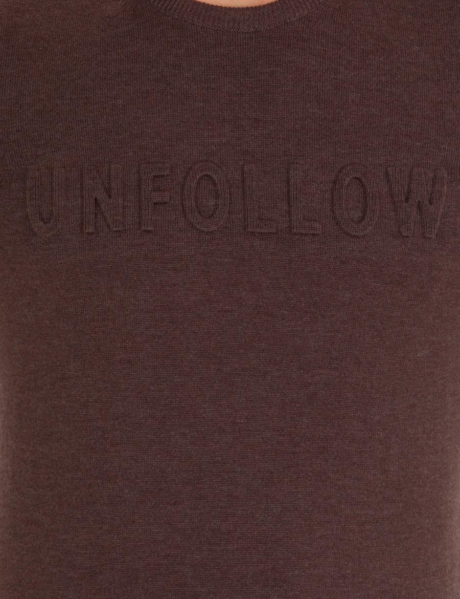 Açık Kahverengi Slim Fit Bisiklet Yaka Triko Kazak