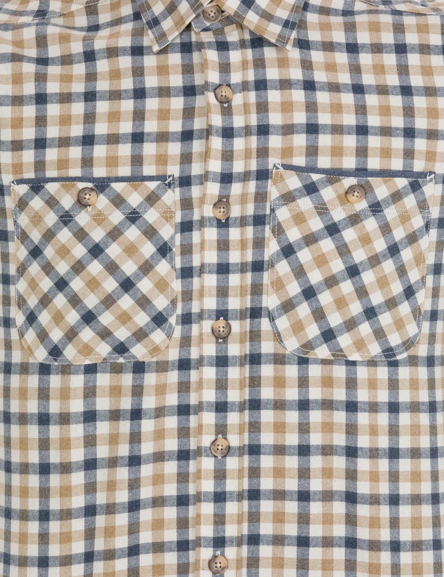 Bej Regular Fit Uzun Kollu Gömlek