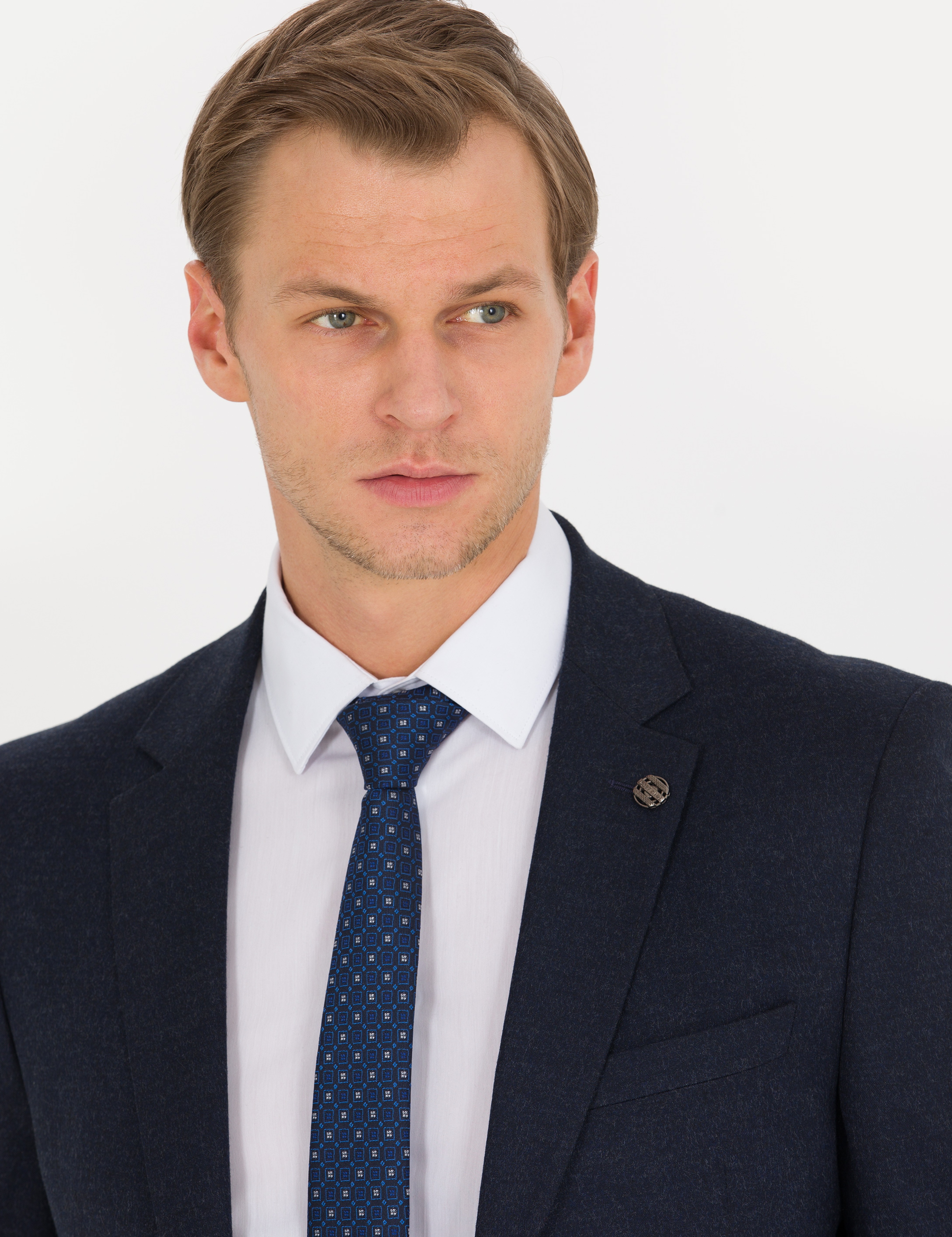 Lacivert Slim Fit Takım Elbise - Image 2