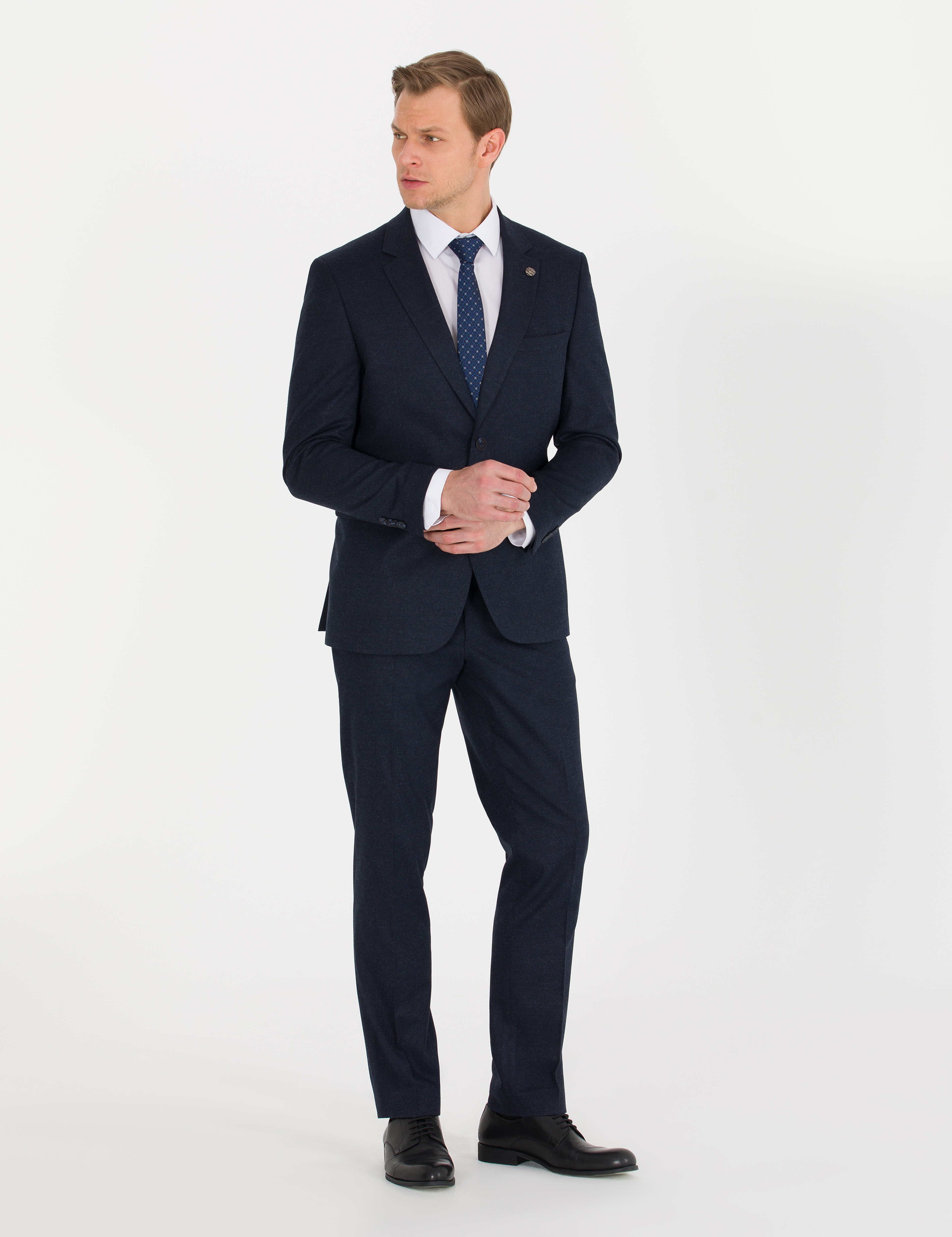 Lacivert Slim Fit Takım Elbise