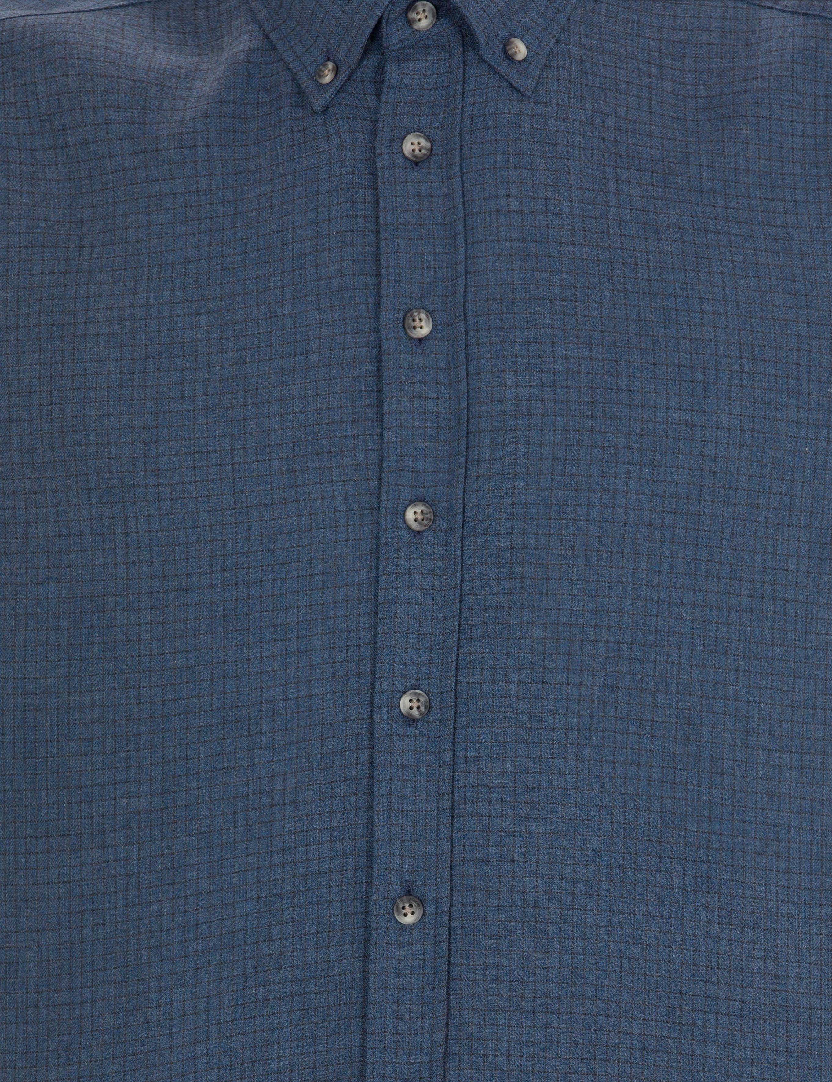 Lacivert Regular Fit Uzun Kollu Gömlek