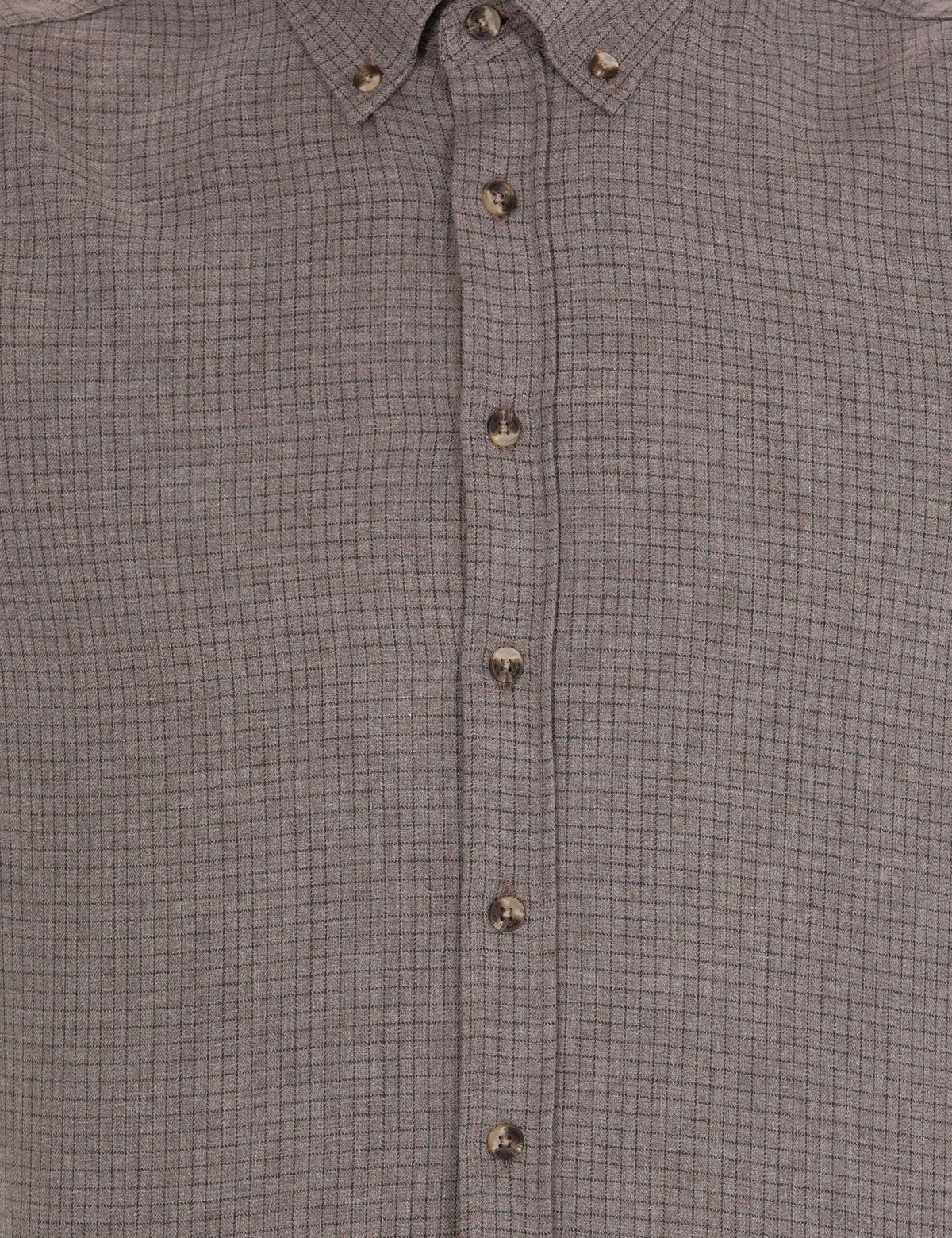 Kahverengi Regular Fit Uzun Kollu Gömlek - 50261306078