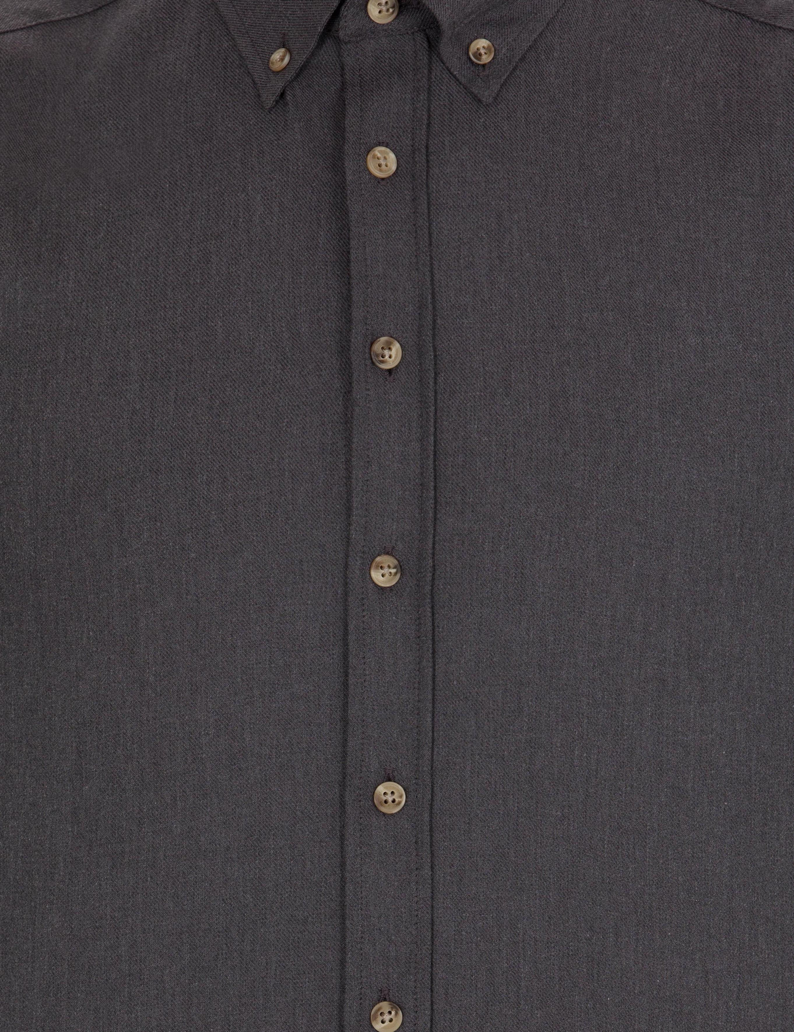 Antrasit Slim Fit Uzun Kollu Gömlek