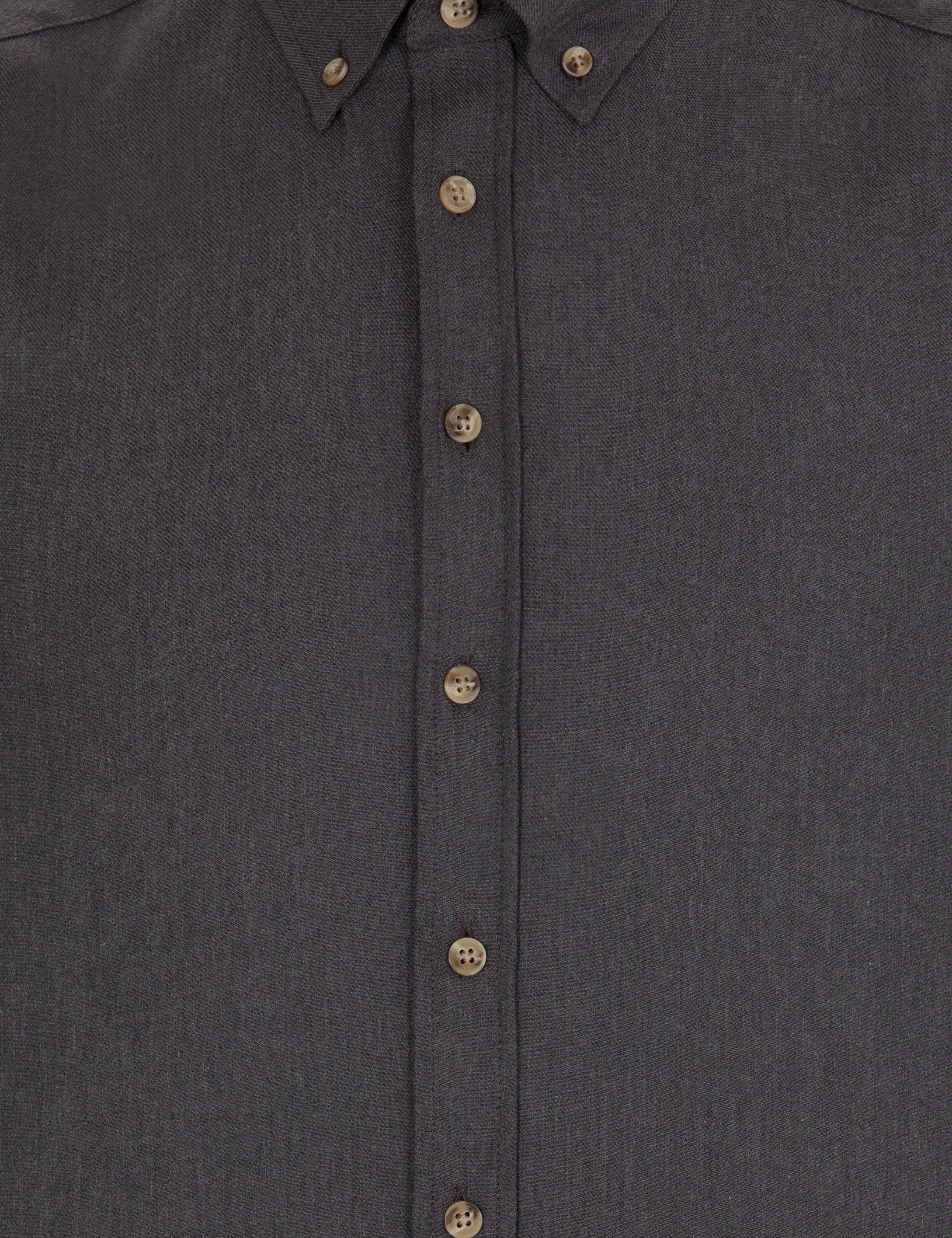 Antrasit Slim Fit Uzun Kollu Gömlek - Image 6